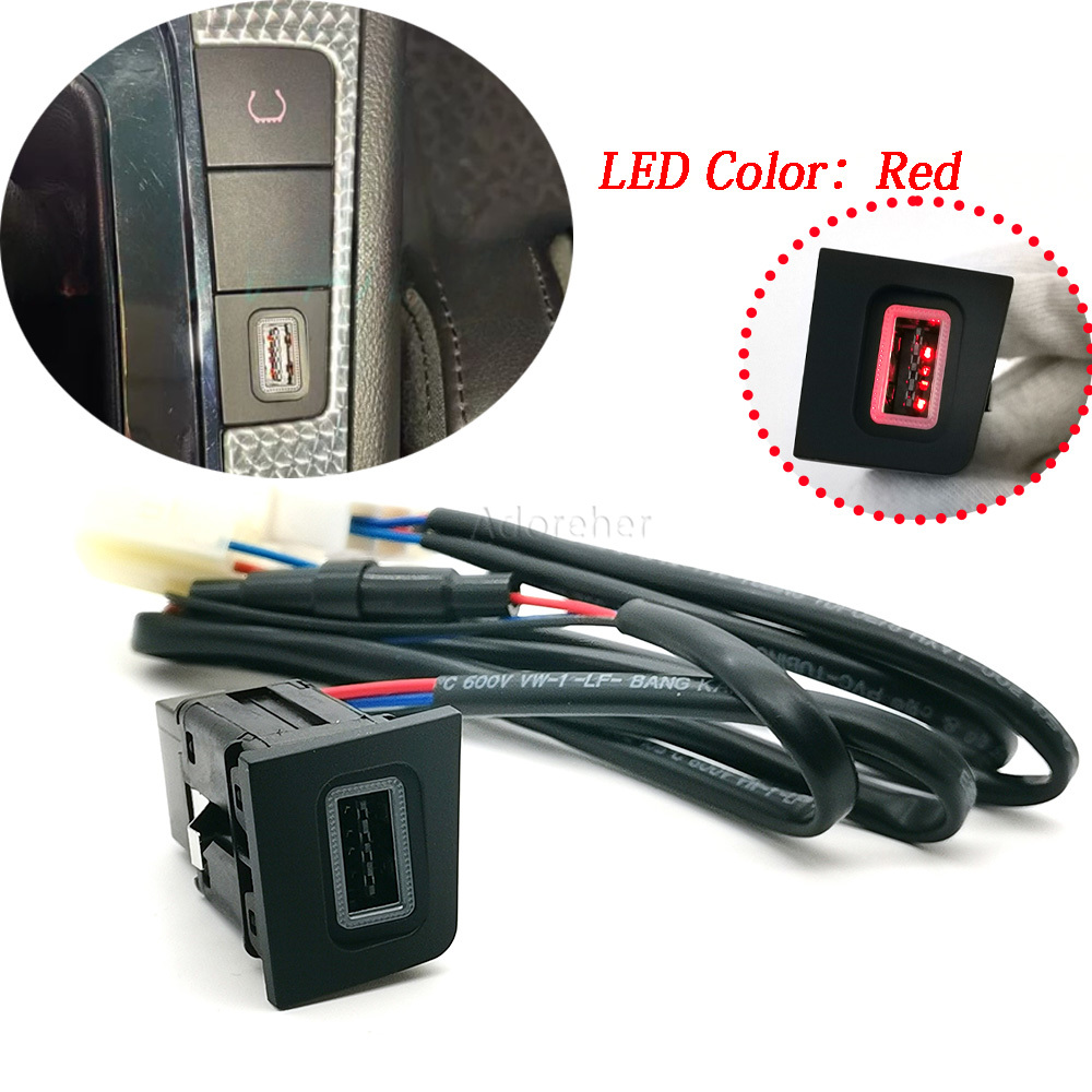 Phone Accessories Red - Carregador de Telefone para Carro com