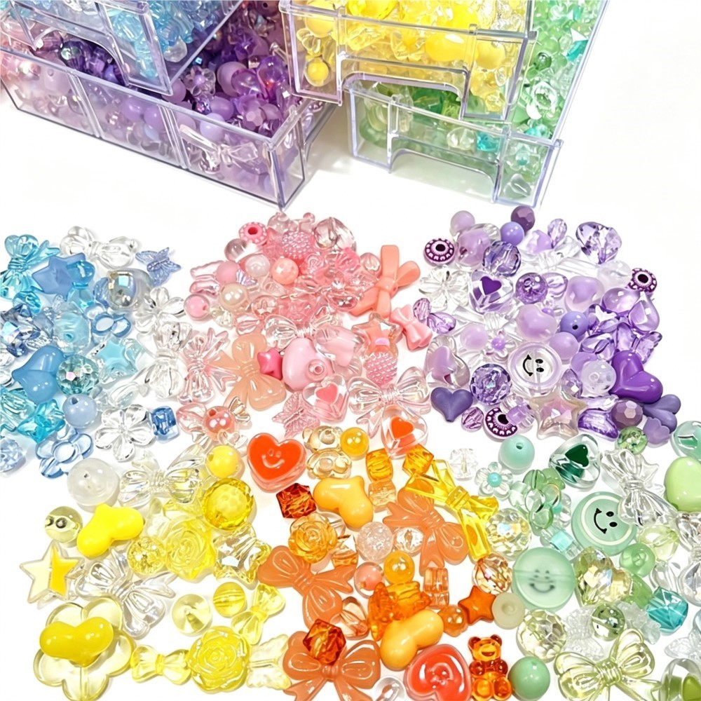 Phone Accessories Beads - 50g de Flores Acrílicas Mistas com