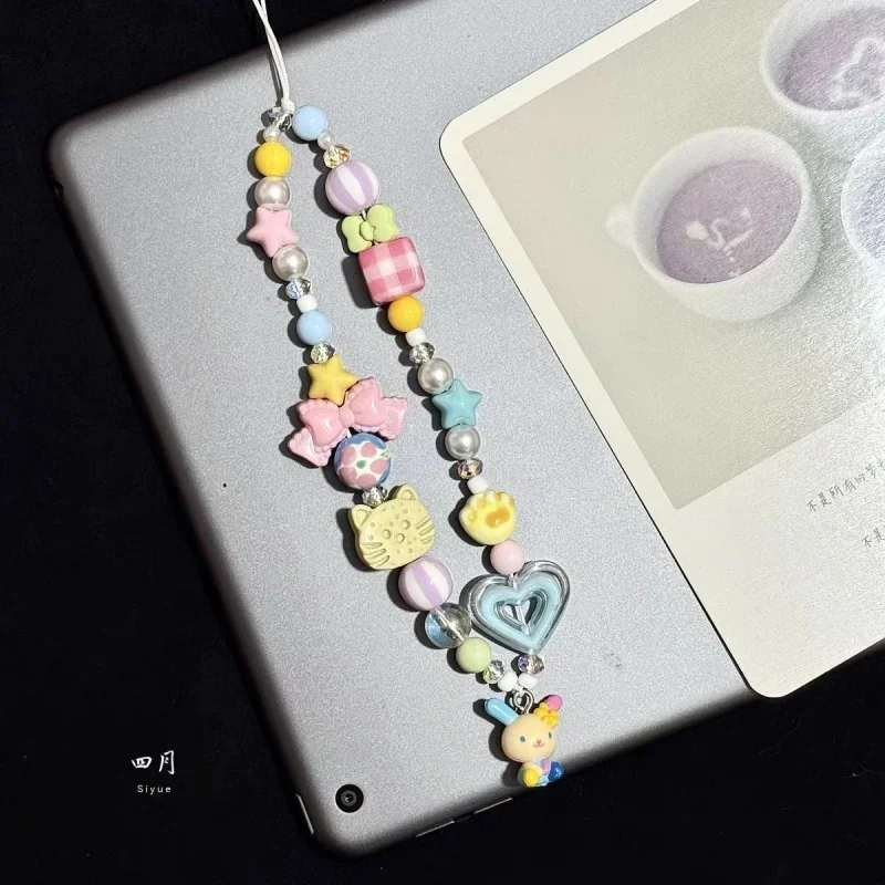 Phone Accessories Beads - Pingente de Telefone Colorido Usahana com