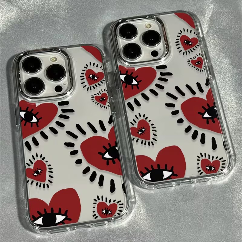 Phone Accessories Red - Único coração vermelho olho quadro caso