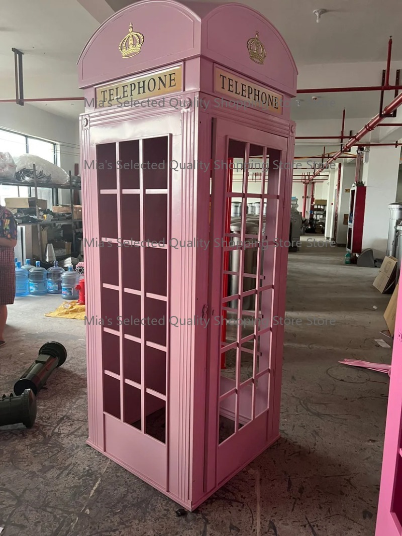 Phone Accessories London - Cabine Telefônica Britânica Rosa Retrô de
