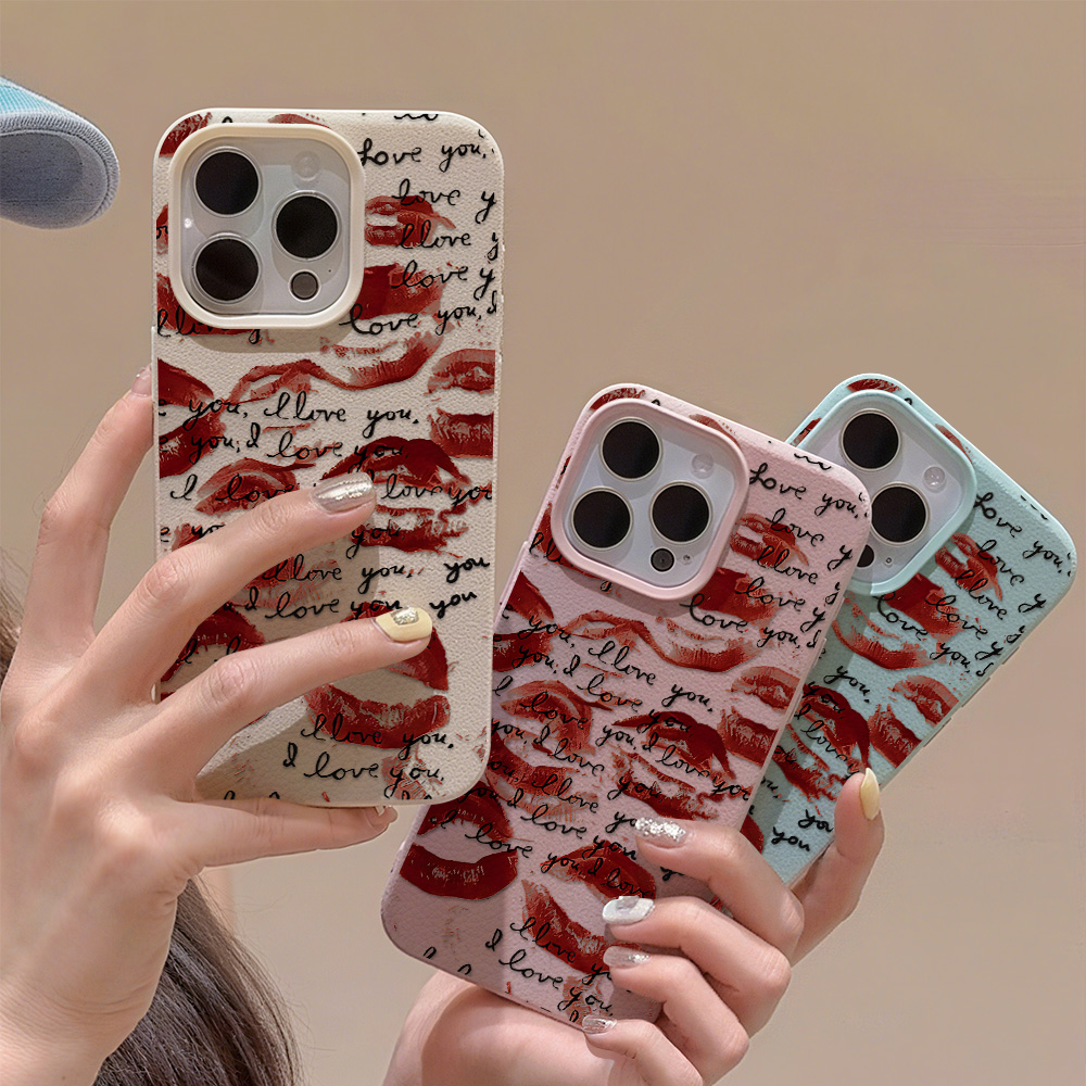 Phone Accessories Red - Capa de telefone de couro com