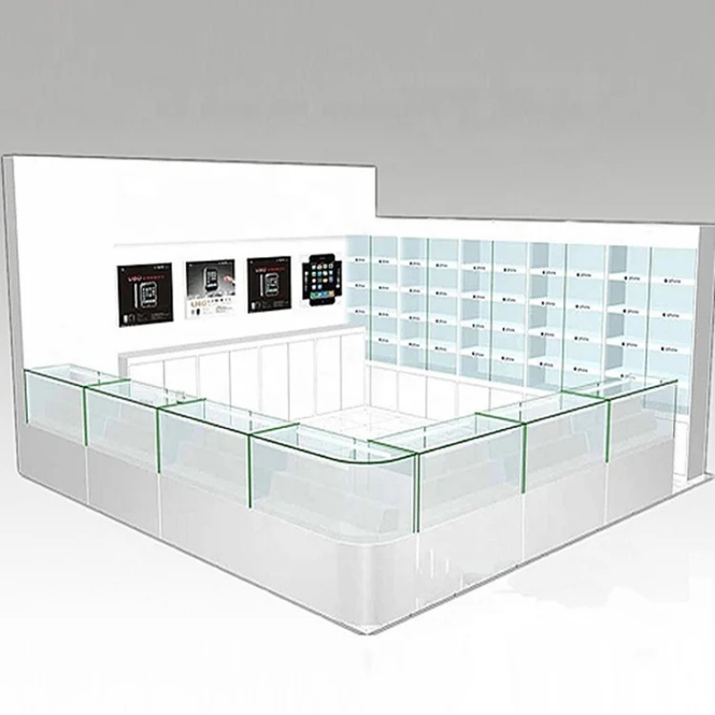 Phone Accessories Shop Design - Expositor de Vidro Personalizado para Celulares,