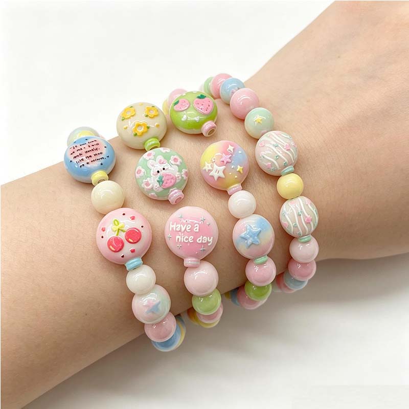 10 peças de Contas com Furo Pa - Phone Accessories Beads avaliação e preço