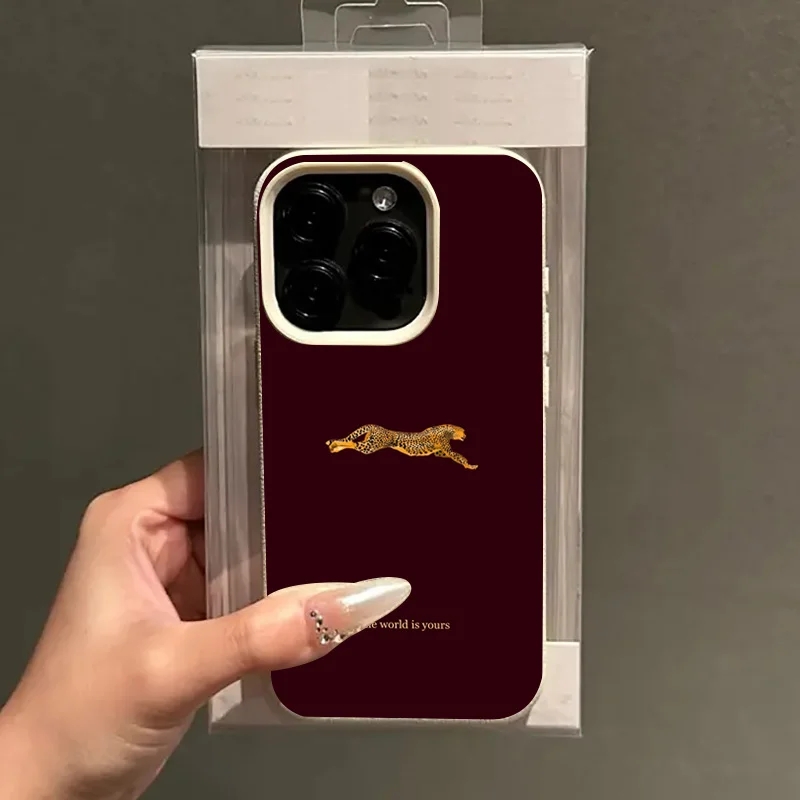 Moda leopardo vinho vermelho c - Phone Accessories Red avaliação e preço