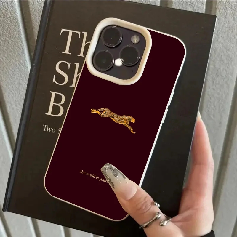 Moda leopardo vinho vermelho c - Phone Accessories Red avaliação e preço