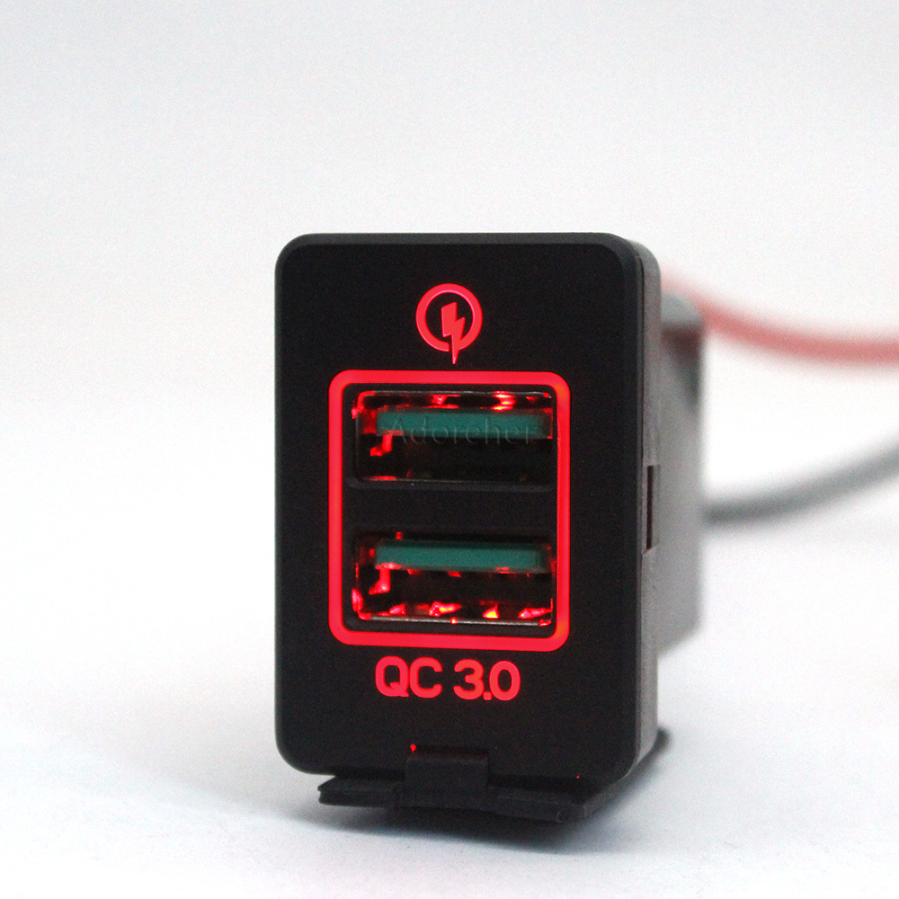Carregador de Carro LED Vermel - Phone Accessories Red avaliação e preço