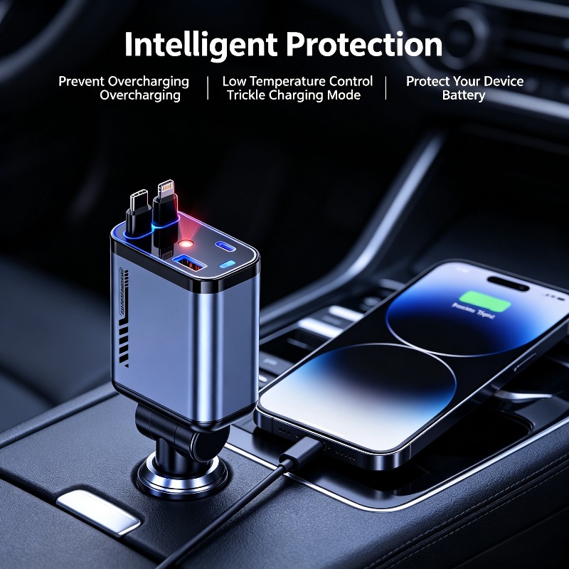 Carregador de Carro 120W com C - Fast Charging Cable avaliação e preço