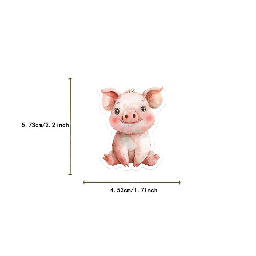 50 pçs bonito aquarela animais - Phone Accessories Quotes avaliação e preço