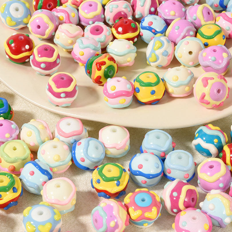 3/5Pcs Misto Y2K Colorido Dot  - Phone Accessories Beads avaliação e preço