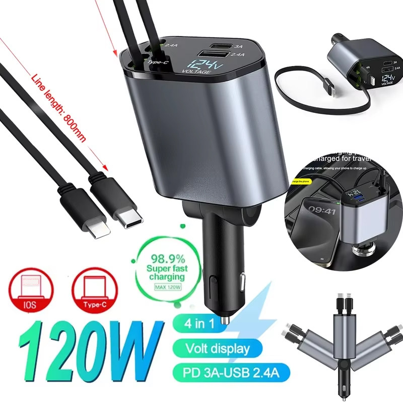 Carregador de carro retrátil p - Fast Charging Cable avaliação e preço