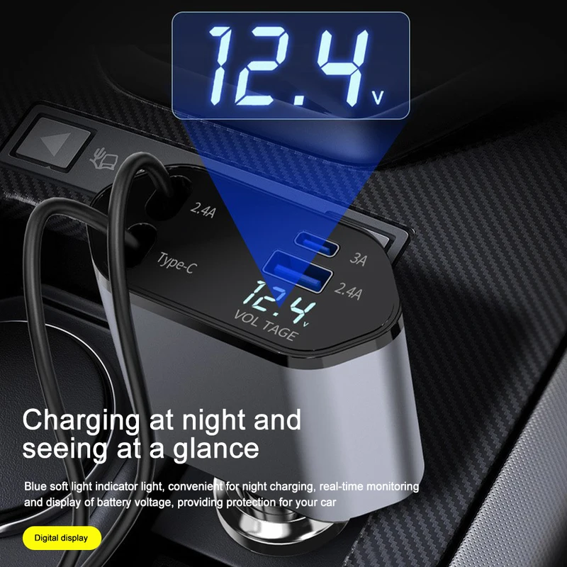 Carregador de carro retrátil p - Fast Charging Cable avaliação e preço