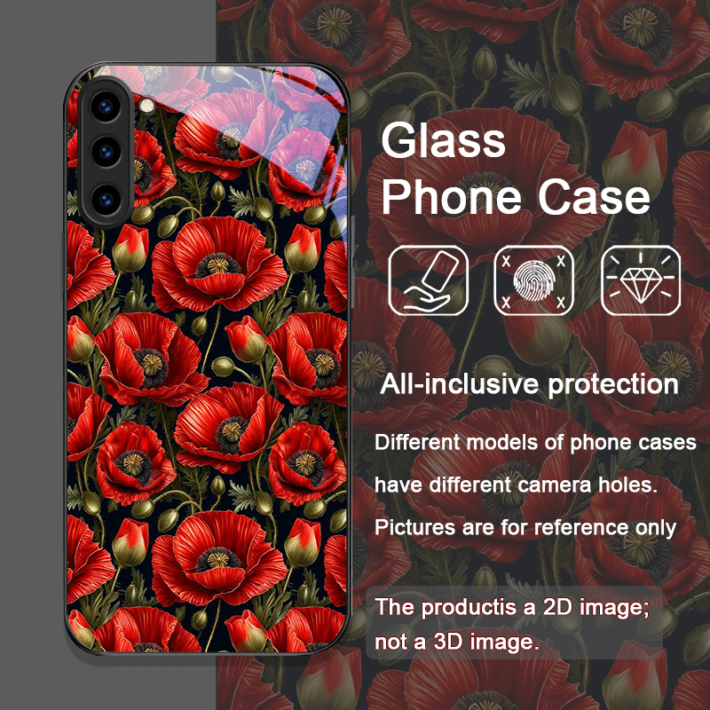 Capa de Telefone de Vidro Temp - Phone Accessories Red avaliação e preço