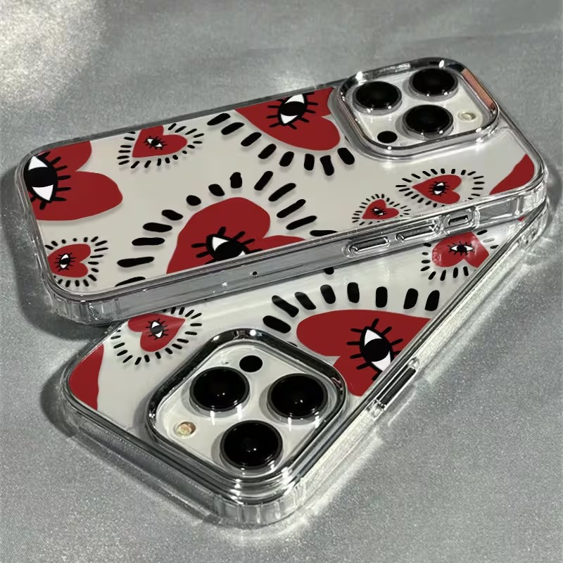 Único coração vermelho olho qu - Phone Accessories Red avaliação e preço