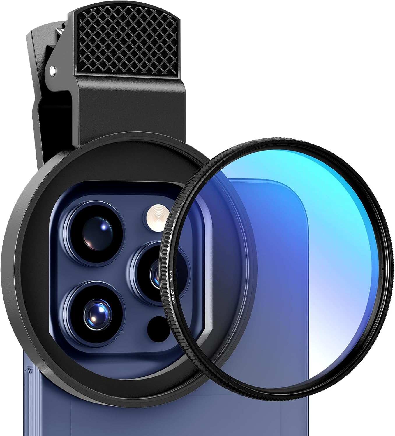 52mm circular universal portát - Lens Camera Clip avaliação e preço