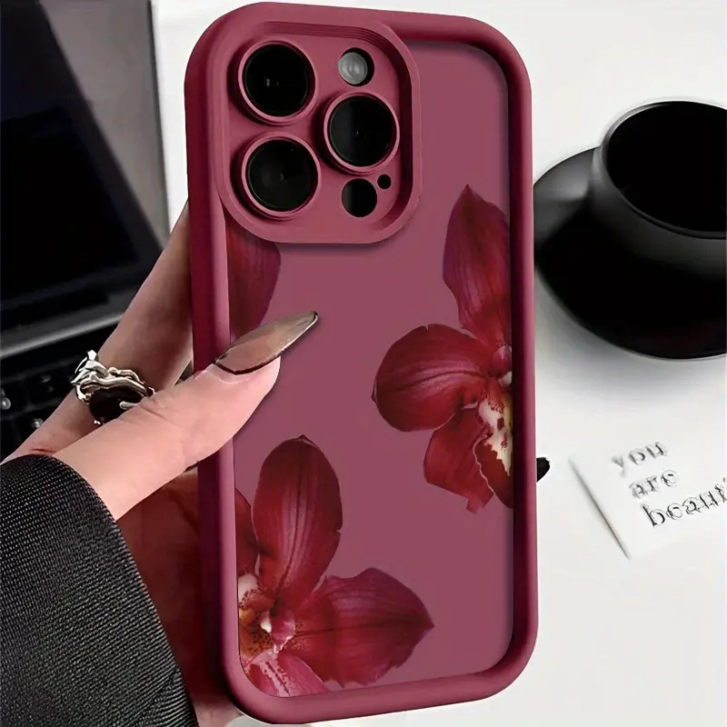 Capa de Silicone Macia com Est - Phone Accessories Red avaliação e preço