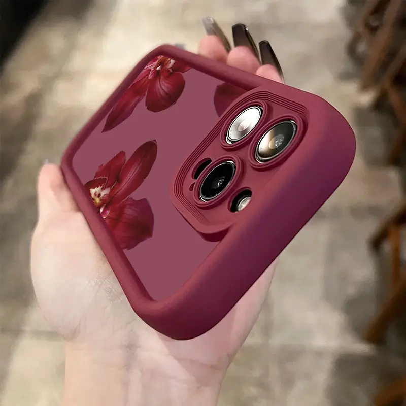 Capa de Silicone Macia com Est - Phone Accessories Red avaliação e preço