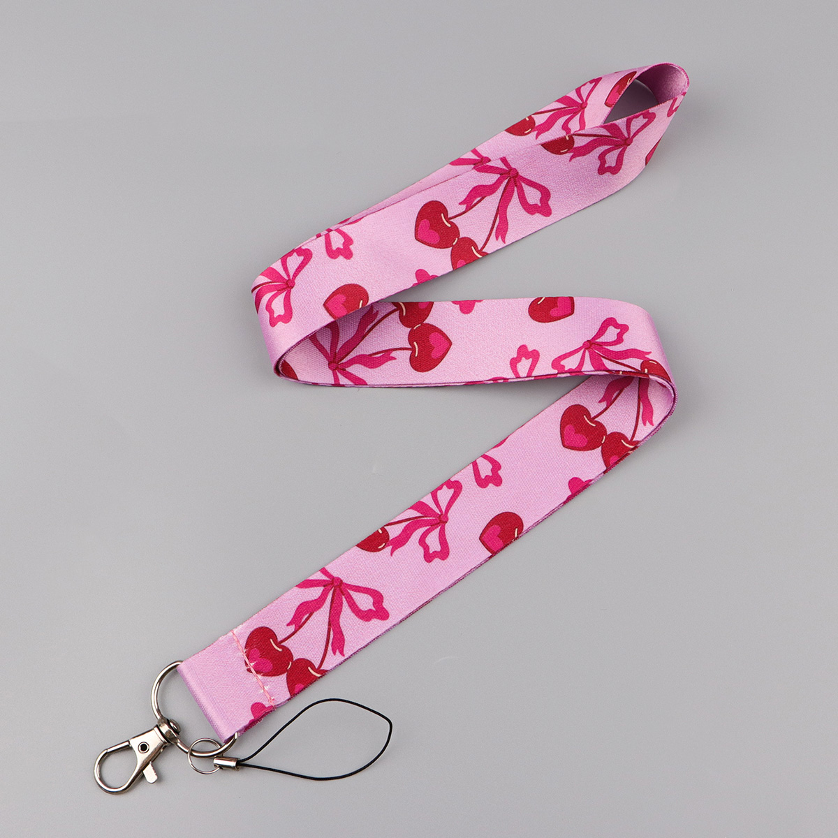 Chaveiro de Cordão Rosa Cereja - Phone Accessories Red avaliação e preço
